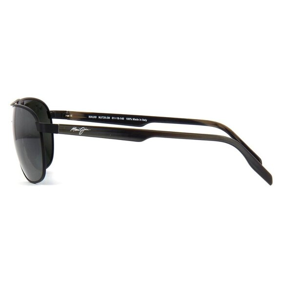 New MAUI JIM Castles Black Polarised Aviator 728 2M Sunglasses Women - Picture 3 of 4